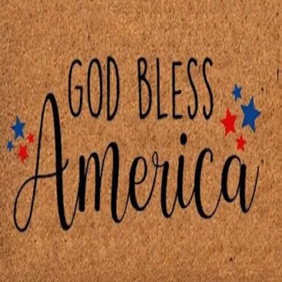 God Bless America Doormat {1}