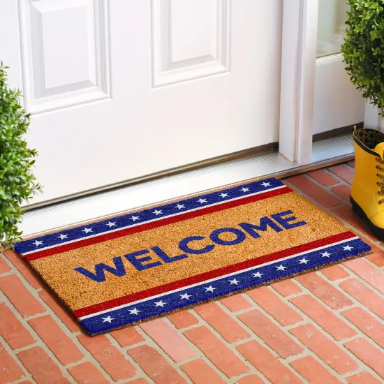 Patriotic Welcome Doormat {2}