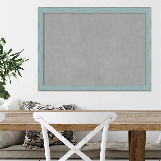 Magnetic Boards, Home Office Boards Sky Blue Rustic Framed Organization Boards {4}