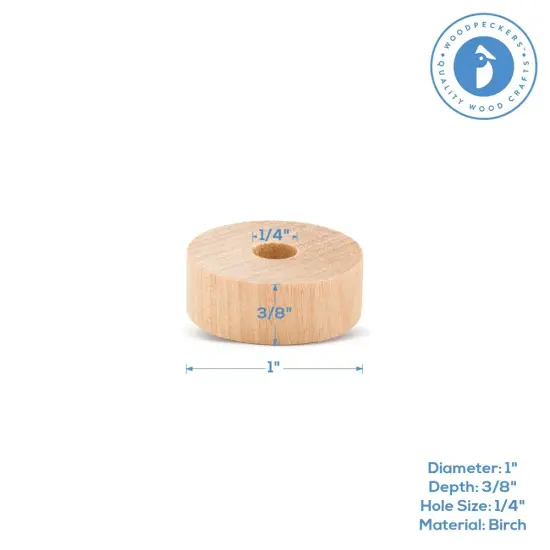 Slab Wooden Wheel for Crafts, Multiple Sizes Available| Woodpeckers {10}