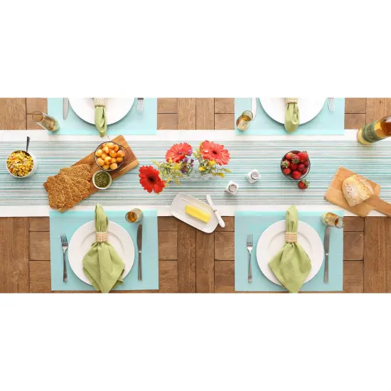DII Aqua PVC Doubleframe Placemat 6 Piece {3}