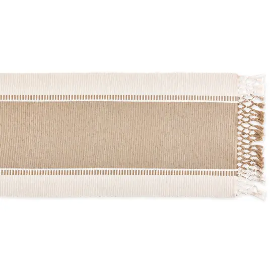 DII Dark Brown & Stone Houndstooth Plaid Throw {2}