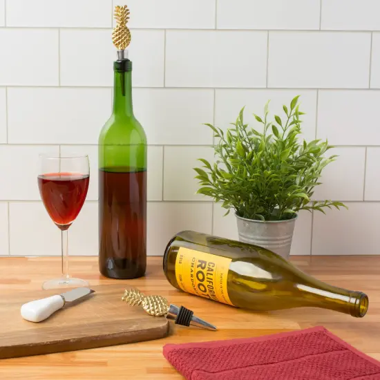 DII Silver Owl Bottle Stopper (Set of 2) {2}