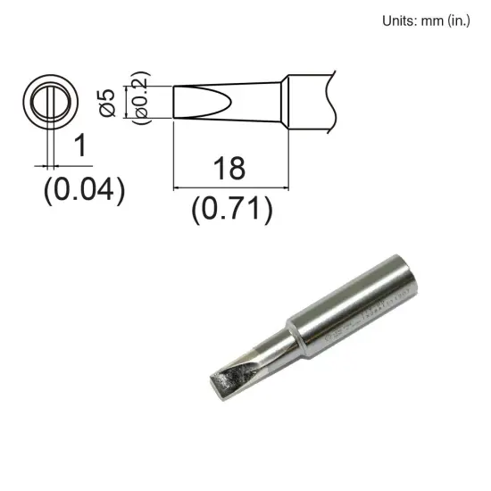 Hakko 3/16" (5mm) Replacement Tip {2}