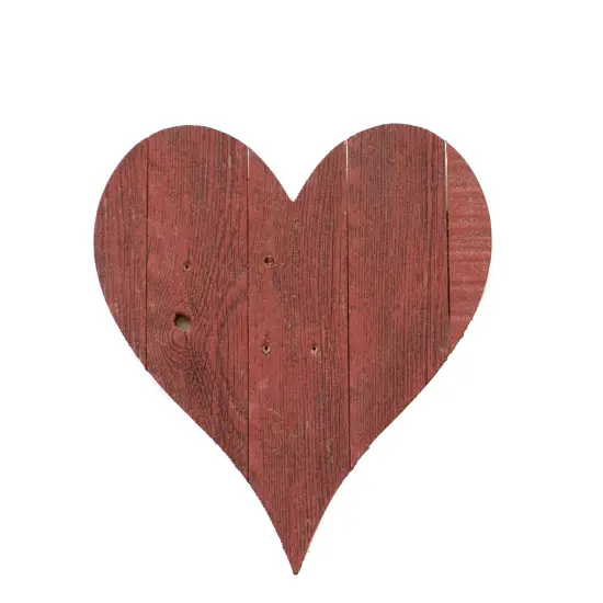 Rustic Farmhouse 6 in. Reclaimed Wood Heart White {6}