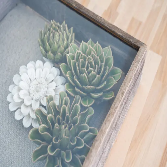 Rustic Farmhouse Reclaimed Wood Shadow Box Display Case {7}