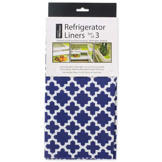 DII Polyester Bin Marble White Round Medium {1}