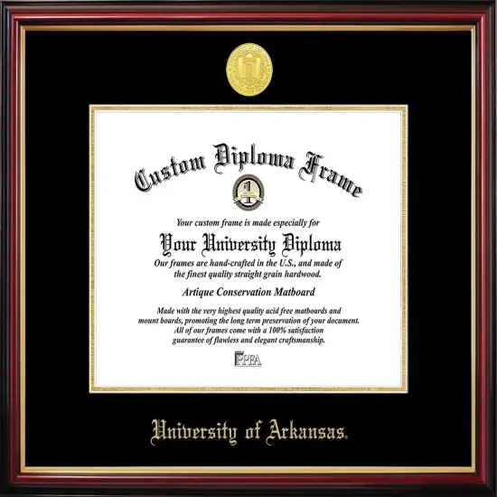University of Arkansas Petite Diploma Frame {1}