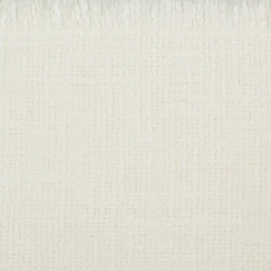 DII Cream Sugar Basket Fringe Table Runner 14x72 {2}