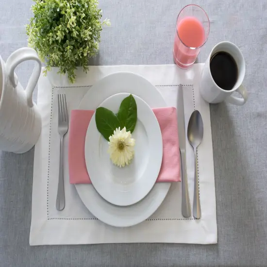 DII Off White Hemstitch Placemat (Set of 4) {2}