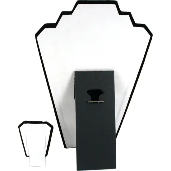 11 Piece Set Black Velvet Jewelry Displays Busts {6}