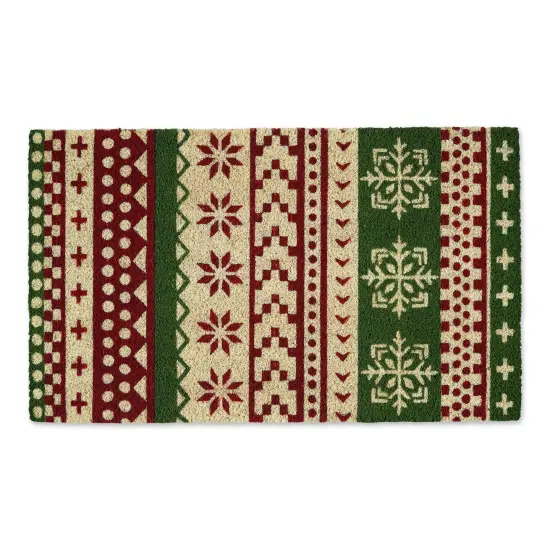 DII Cardinal Red Tri Color Check Table Runner {1}