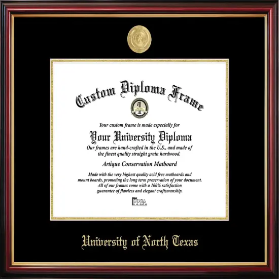 University of North Texas Petite Diploma Frame {1}