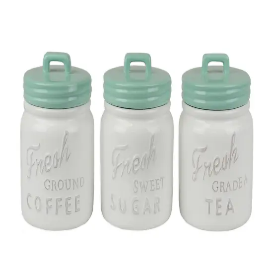 DII Aqua Ceramic Cookie Jar {2}