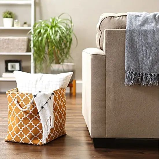 DII Pale Mauve Eco-Friendly Chambray Fine Ribbed Placemat 6 Piece {5}