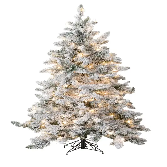 Perfect Holiday 5ft Pre-lit Alpine Spruce Artificial Christmas Tree {2}