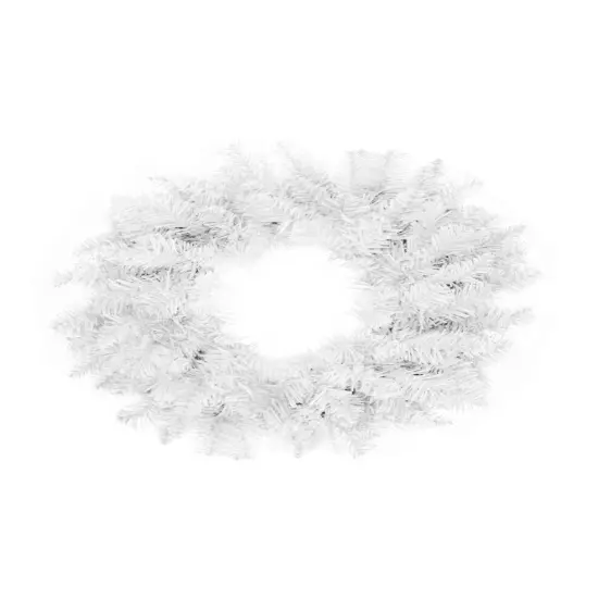 Perfect Holiday 24" Tapered Salem Pine Premium Wreath - White {1}