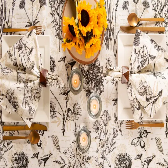 DII Botanical Print Tablecloth 70 Round {2}