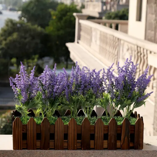 Grand Verde Lavender Artificial Flower Plants Real Touch Floral Shrubs Faux Purple Bouquets for DIY Home Decoration, Windowsill, Patio, Balcony, Wedding Party - 8pcs Bulk {6}
