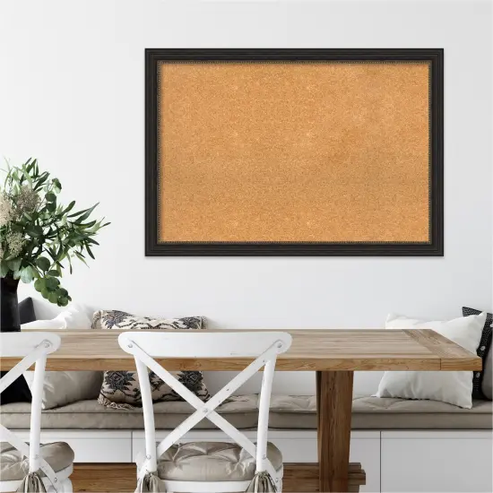 Cork Board, Accent Bronze Narrow Frame - Bulletin Board, Organization Board, Pin Board {4}