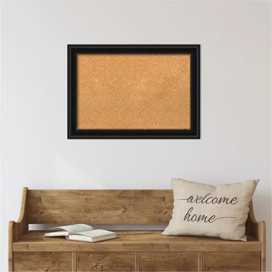 Cork Board, Manhattan Black Frame - Bulletin Board, Organization Board, Pin Board {5}