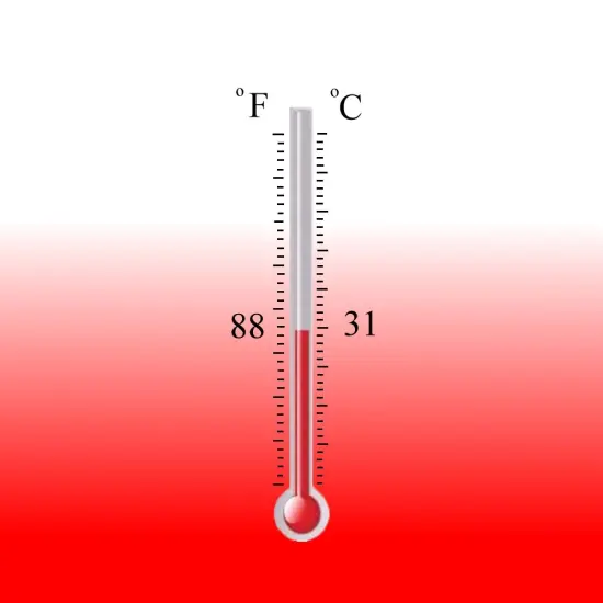 Temperature Activated Color Changing Thermochromic Paint Heat & Cold Reactive Red colorless 88&deg;f {1}
