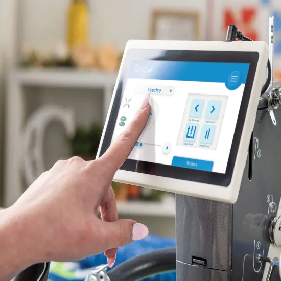 Q'nique 19X - Elite Quilting Machine and Q-Zone Hoop Quilting Frame {3}