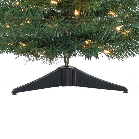 Perfect Holiday 24" Pre-lit Tabletop Ombre Green Christmas Tree {5}