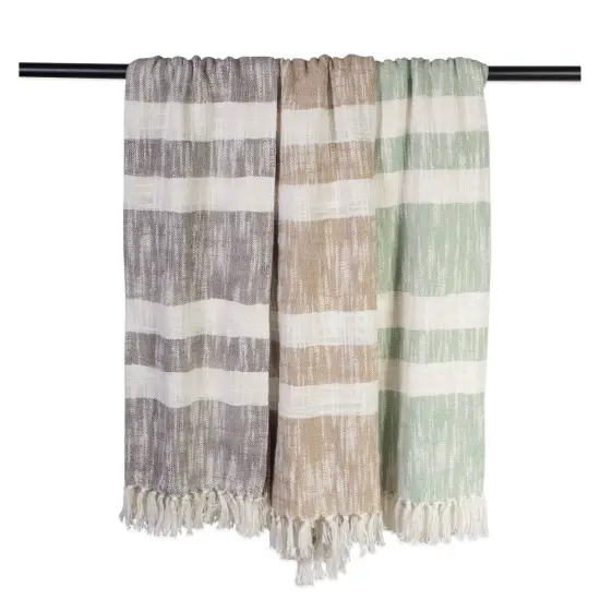 DII Mint Slub Stripe Throw {2}