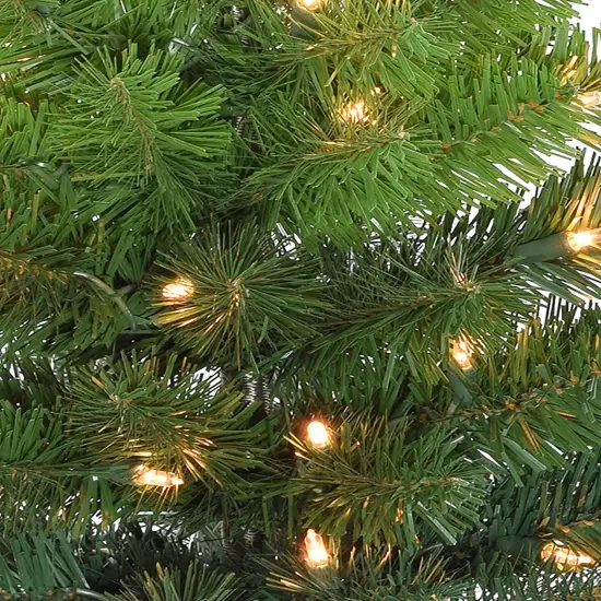 Perfect Holiday 24" Pre-lit Tabletop Ombre Green Christmas Tree {4}