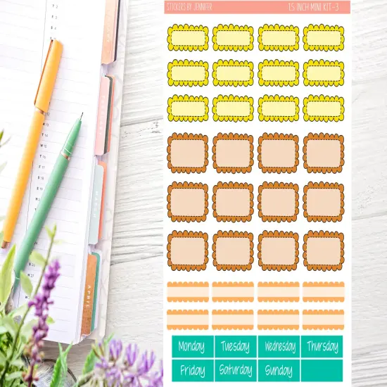 Bananas Planner Sticker Kit (for 7x9 vertical planners)&hellip; {3}