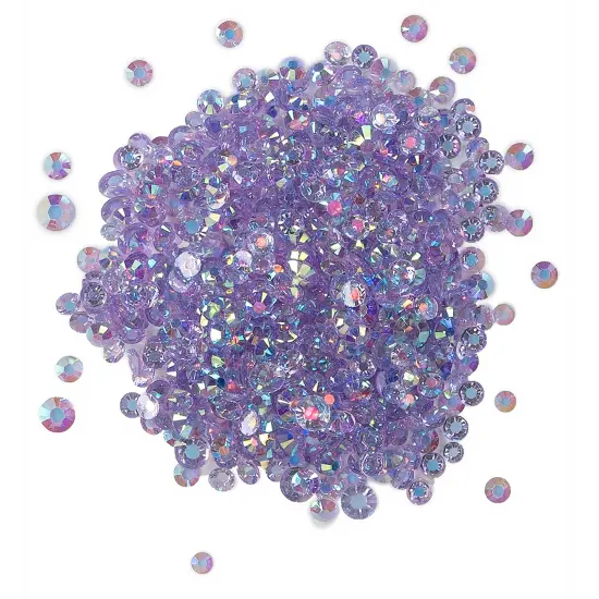 Buttons Galore Crystalz Bundle of Iridescent Gems - 2400 Pieces - Soft Colors {4}