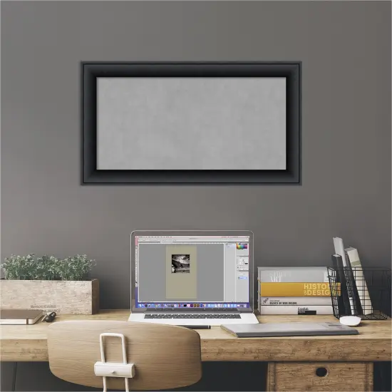 Magnetic Boards, Home Office Boards (27x15 in.) Nero Black Framed Organization Boards {5}