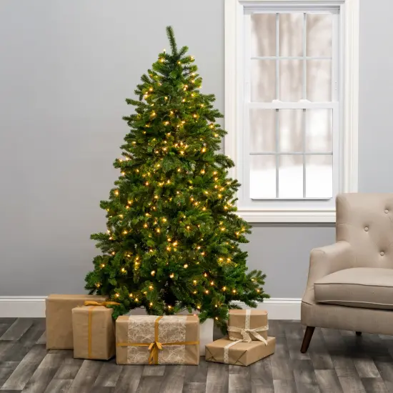 Perfect Holiday Pre-lit Calgary Spruce Artificial Christmas Tree {3}
