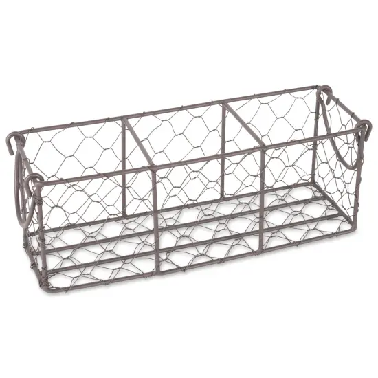 DII Wall Mount Chicken Wire Basket(Set of 2) Med Antique White {2}