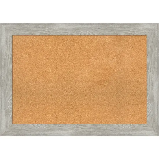 Cork Board, Dove Greywash Frame - Bulletin Board, Organization Board, Pin Board {1}
