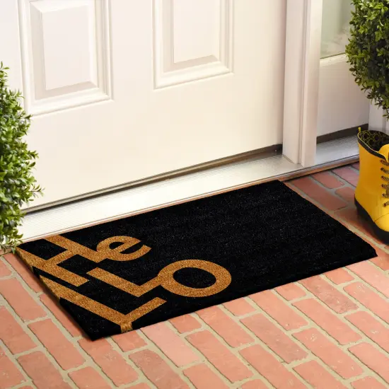 Angle Hello Doormat Natural {4}