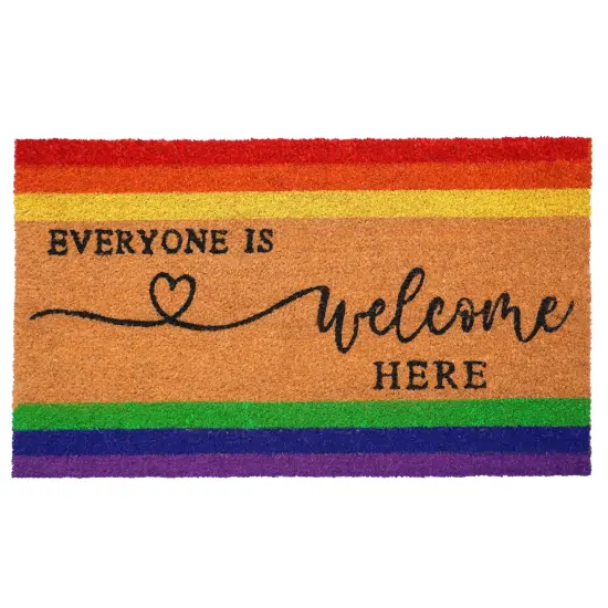 Everyone is Welcome Here Doormat {1}