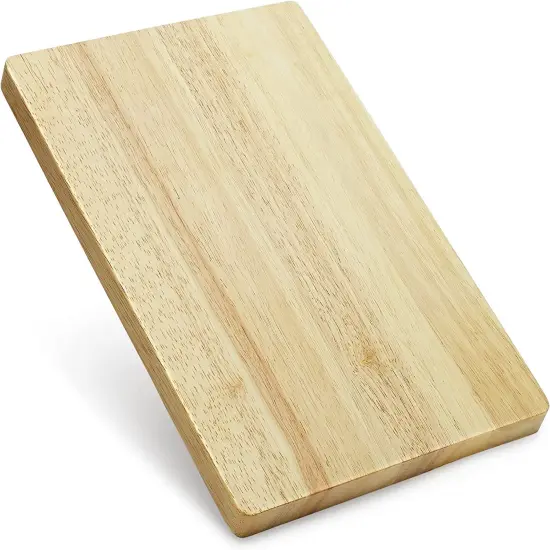 Makerflo Cutting Board Made with Durable Wood and Individually Bubble Wrapped, Craft-Ready for DIY Gifts & Personalization - Laser Engraving, Epoxy, UV DTF, Vinyl Rubber Wood {3}