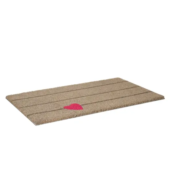 Pink Heart Doormat {3}