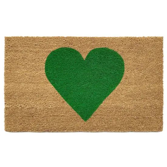 Green Heart Doormat {1}