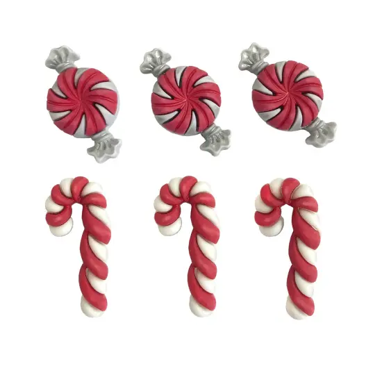 Buttons Galore and More 3D Novelty Buttons &ndash; Holiday Fun Group Christmas Bundle - 36 Pcs {4}