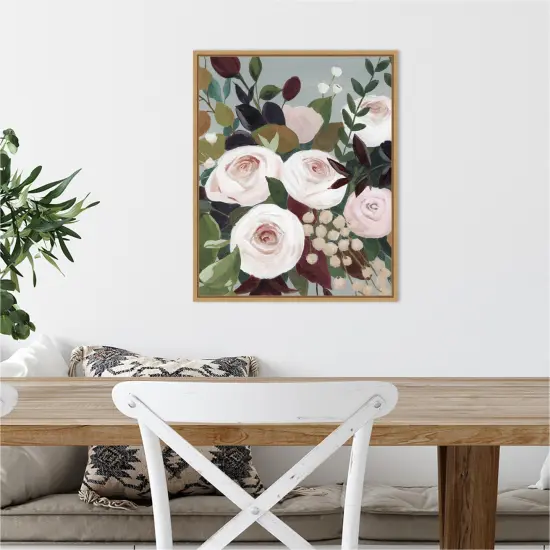 Bohemian Blooms I by Grace Popp Canvas Wall Art Print Framed Natural {4}