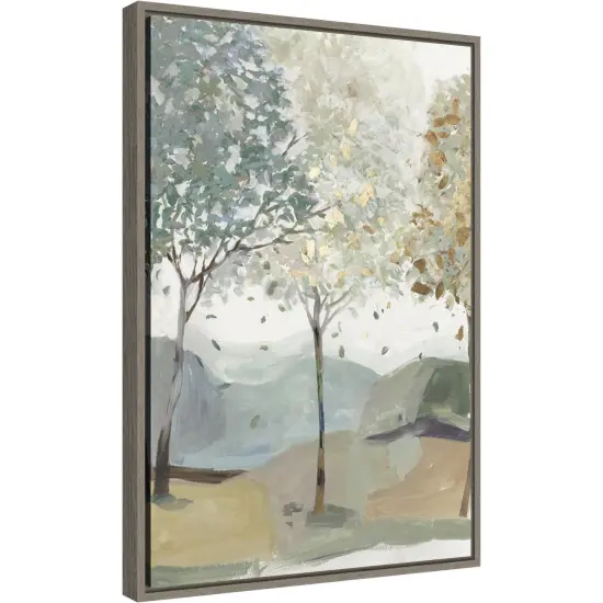 Breezy Landscape Trees III by Allison Pearce Canvas Wall Art Print Framed {2}