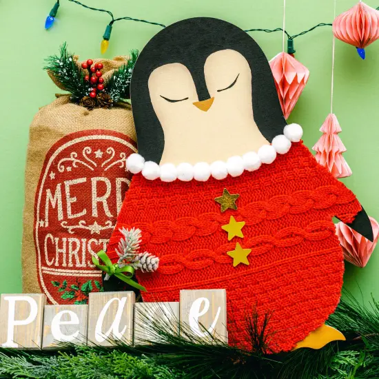 Wooden Penguin Cutout, Multiple Sizes Available, Unfinished for Christmas & Decor| Woodpeckers Crafts {4}
