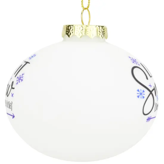 Tree Buddees Let it Snow {Somewhere Else} Funny Winter Ornament Glass Bulb {3}