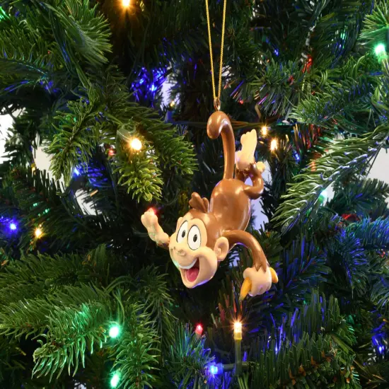 Monkey Business Funny Christmas Ornament {3}