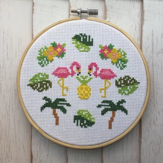 Tropical Counted Cross Stitch DIY KIT Intermediate {1}