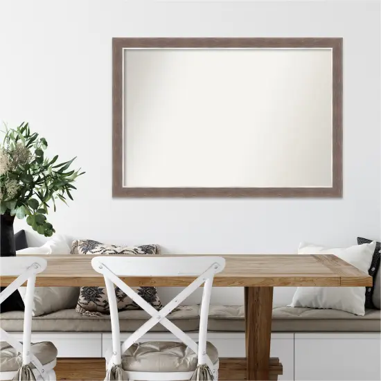 Amanti Art Non-Beveled Wall Mirror, Noble Mocha Frame {7}