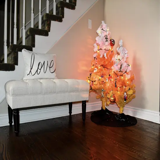 White, Orange and Yellow Candy Corn Halloween Tree (4 Foot) {4}